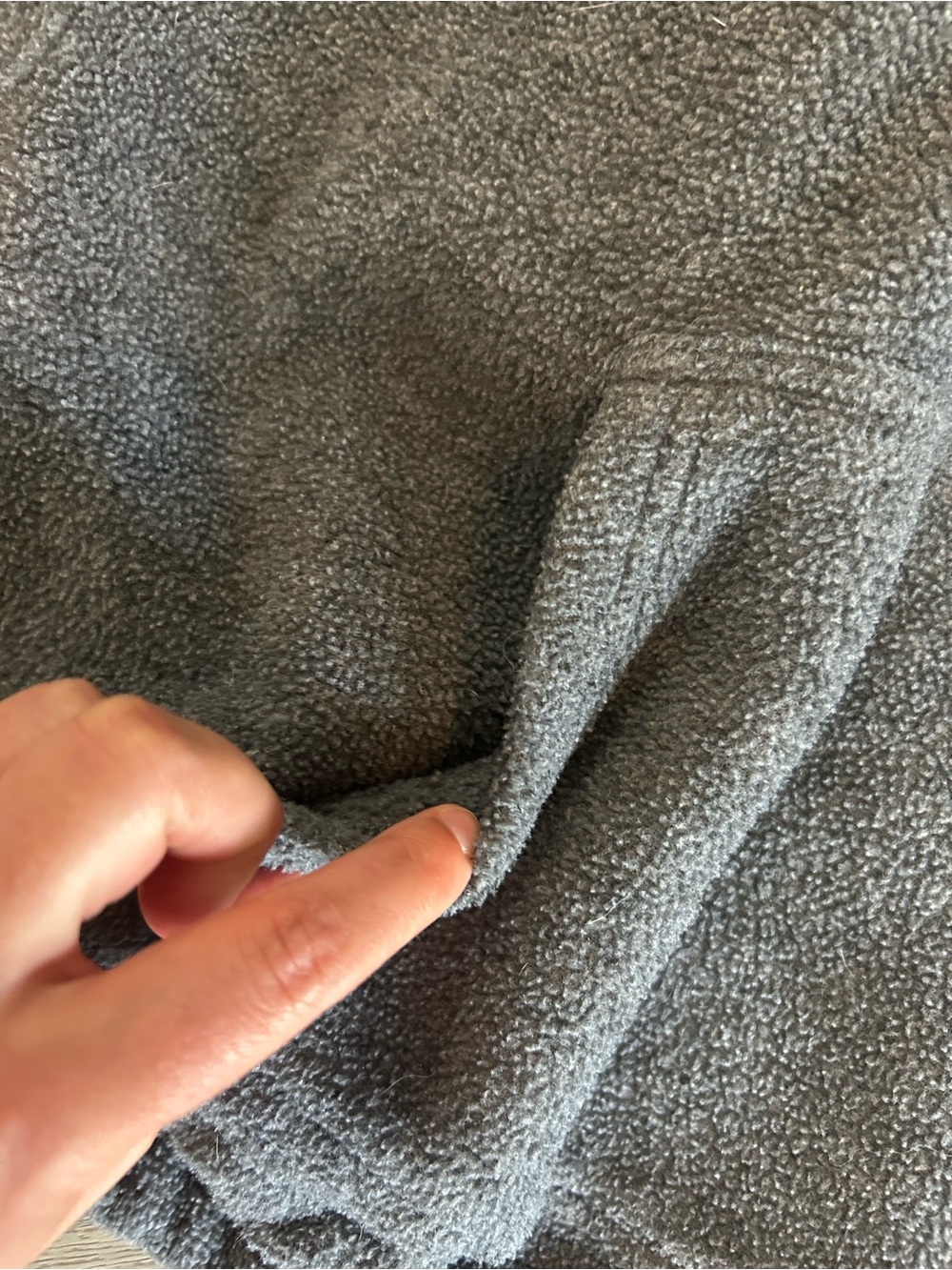 TNA Cropped Grey Half-Zip Women's Fleece Sweater - Picture 4 of 5